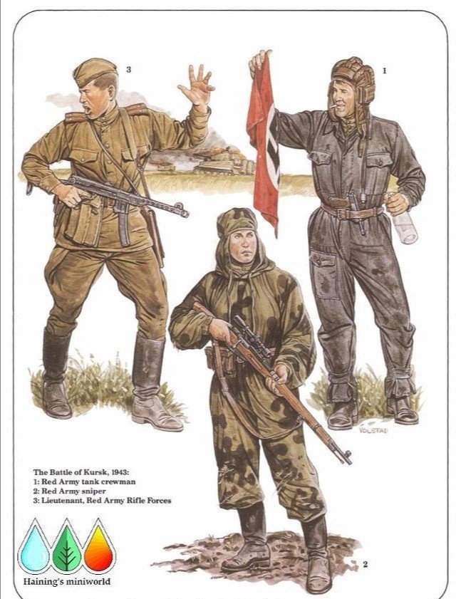 二戰蘇軍軍服圖冊和同時期德軍比怎麼樣