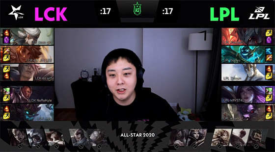 全明星赛lck稳健拉扯团战制胜击败lpl荣获单排之王