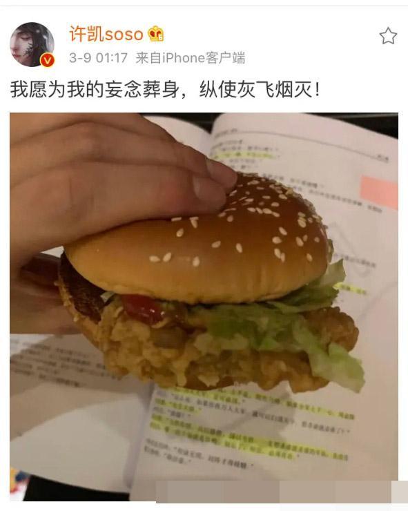 邀请盛装出席的明星觥筹交错吃汉堡,策划人是许凯的粉丝吧?