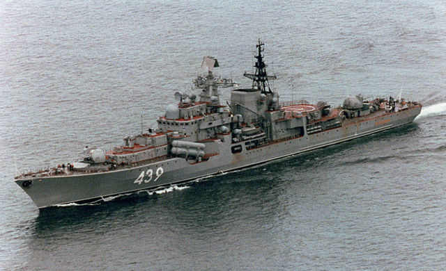 俄罗斯拥有的17艘现代级驱逐舰只剩3艘可以活动,他们是苏联红海军的