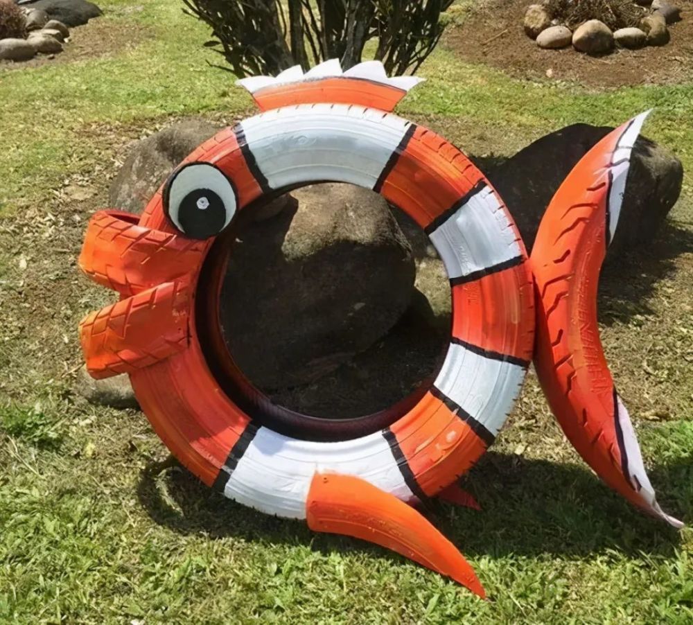 金鱼卡通轮胎造型24.灰兔卡通轮胎造型23.火烈鸟轮胎造型22.