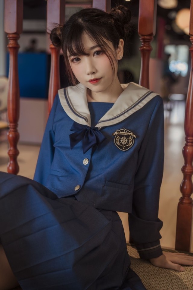 jk少女小姐姐包子头太可爱了