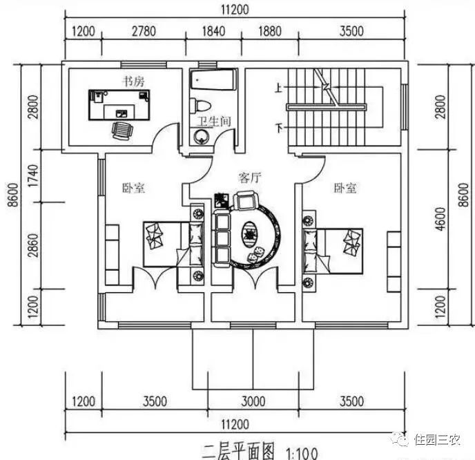 实拍农村自建三层小户型别墅,面宽11米,2室1厅带书房娱乐室,真不错