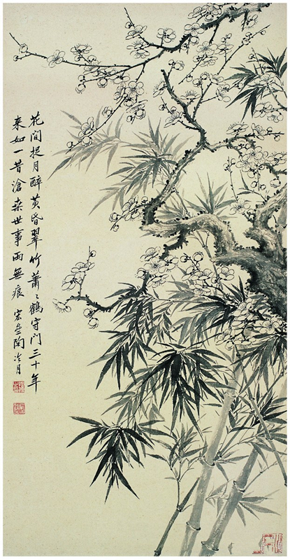 寒冬时节,赏名家笔下岁寒三友图
