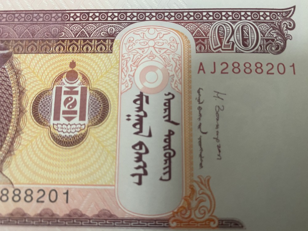 蒙古的1993年版20图格里克