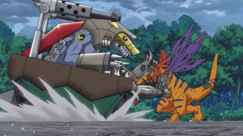 而在机械暴龙兽解决掉异龙兽的老大后,鹦鹉兽登场了,从支配角度来看