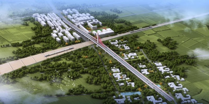 完善枣庄路网结构薛城区长江西路上跨京沪铁路立交桥工程开工