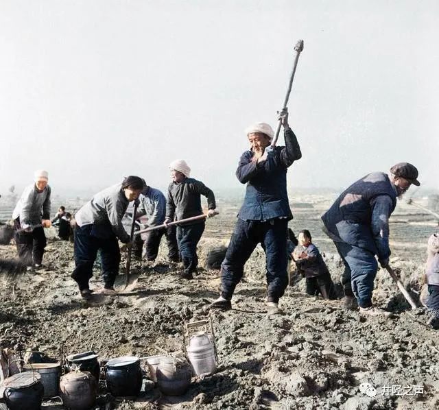 井陉老照片:60-70年代的石家庄井陉矿区,农业学大寨影像_腾讯新闻