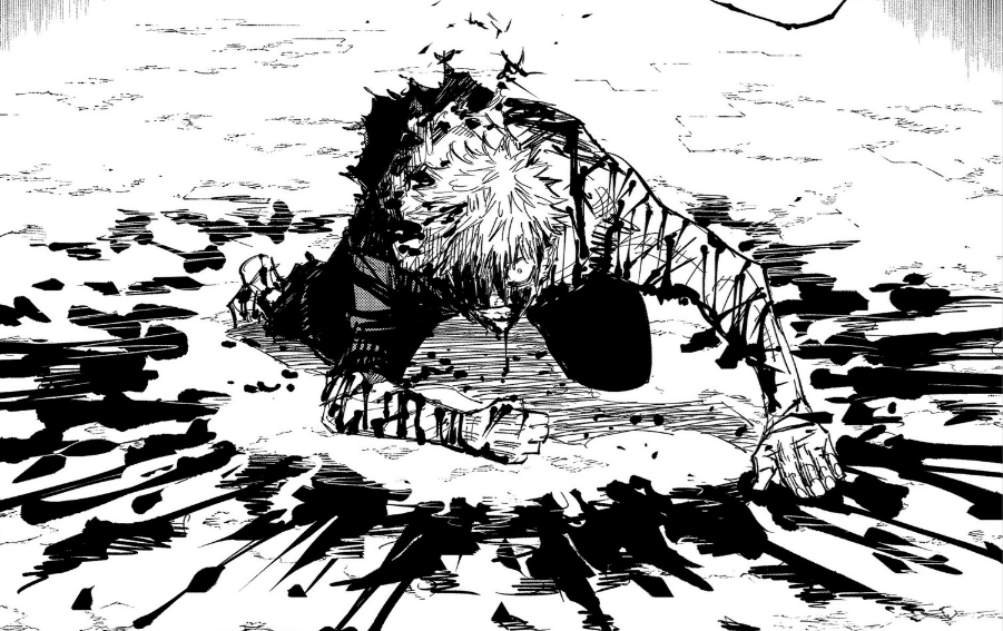 咒术回战133 虎杖重伤再度苦战 假油杰带走五条悟并收服真人 腾讯新闻