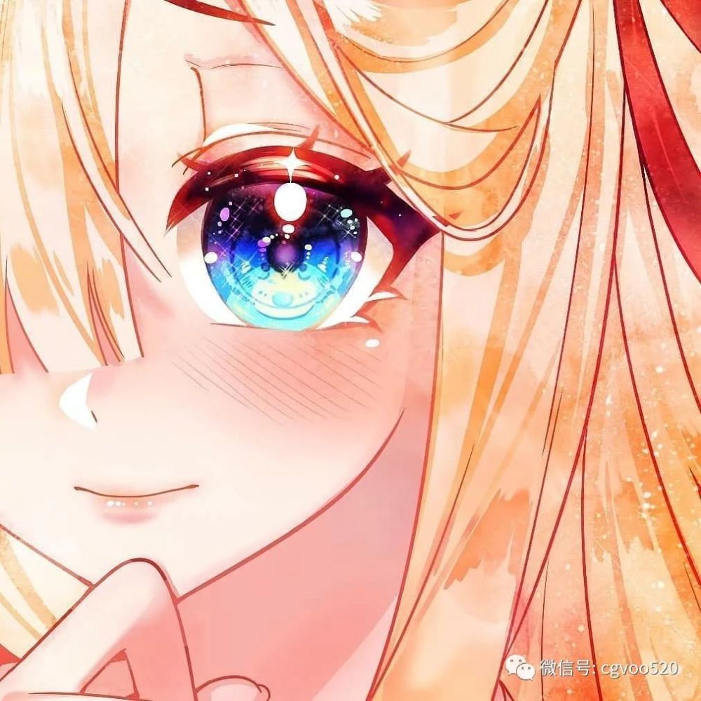 插画教程 | 水汪汪大眼睛的上色步骤