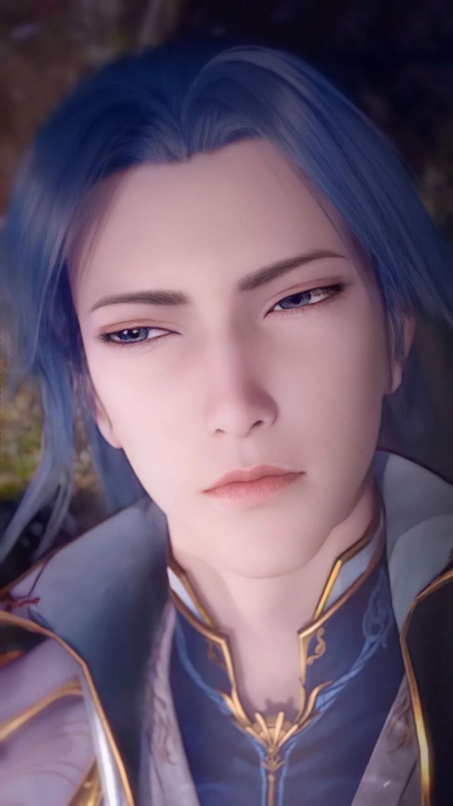 常穿着华贵的蓝色长袍幼年唐三孝顺长辈,尊师重道,渴望真情 ;长大后对