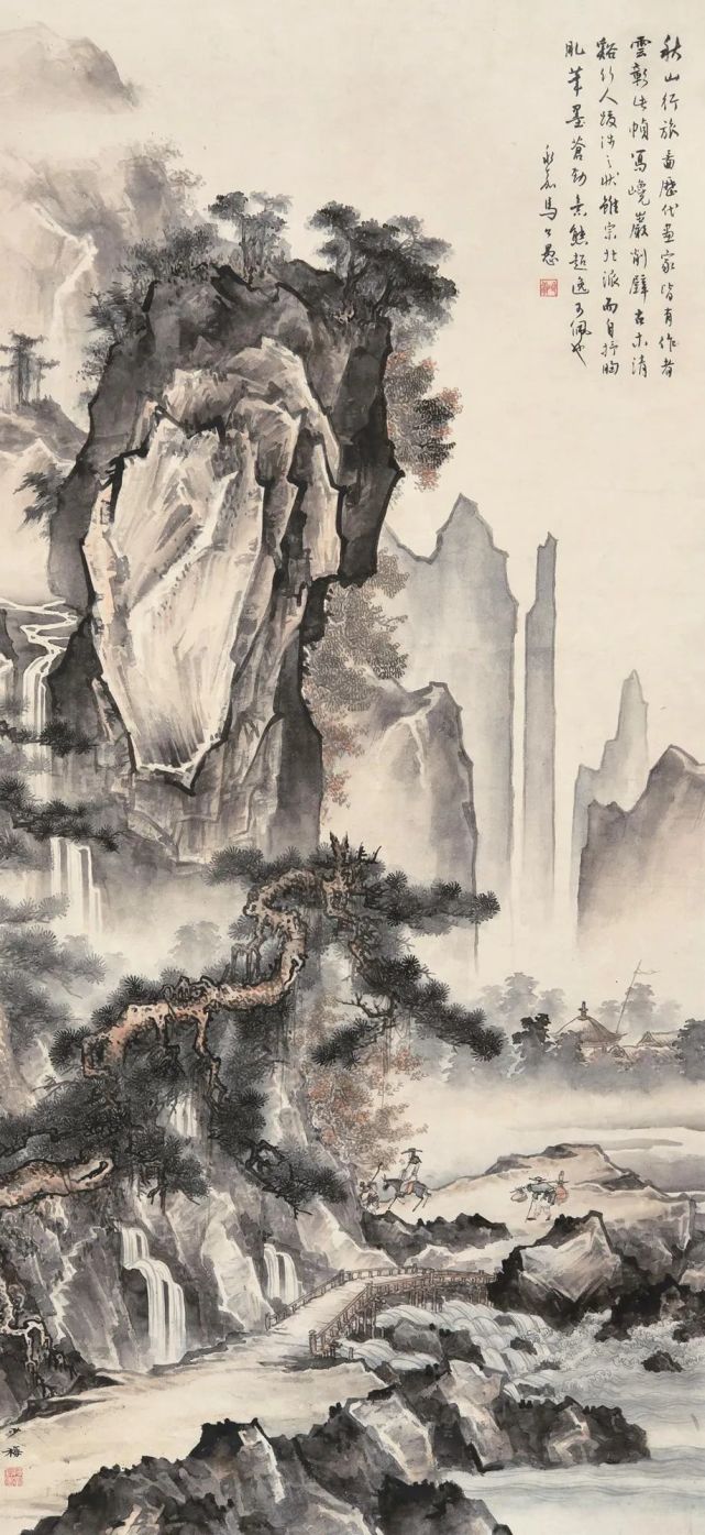 陈少梅画山水:从宋元入手,路子正.