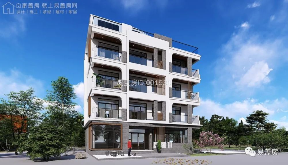 易盖房丨137m98m浙江丽水小进深多功能实用型现代民宿