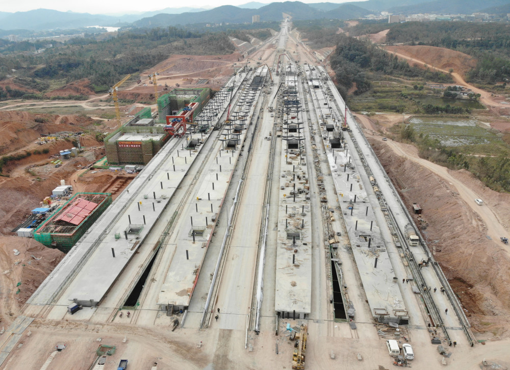 赣深高铁又有新进展龙川西站桥梁主体工程完工