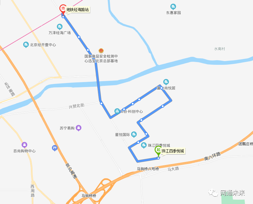 為方便馬駒橋,亦莊等地區乘客出行, 自2020年12月28日首車起,調整專47