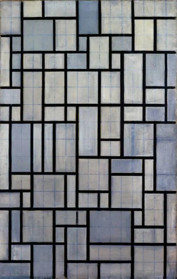 蒙德里安用了一生的纠结画直线