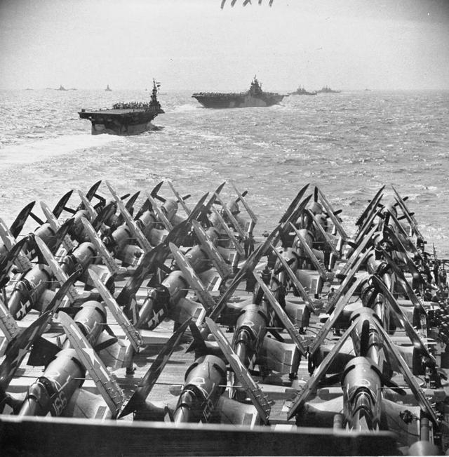 为攻占日本本土二战最强灭国舰队有多庞大光航母就有35艘