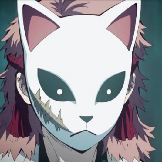 但锖兔也逐渐地精疲力竭,日轮刀也变得残缺,正当