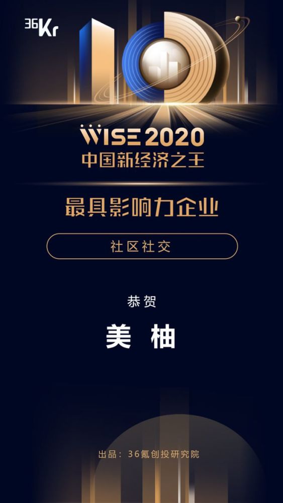 美柚荣获2020年中国新经济之王称号