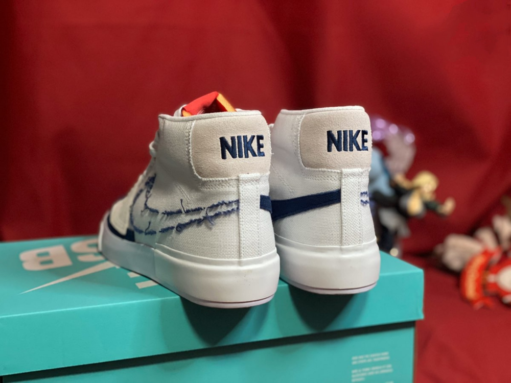 颜值不俗nikesbblazermid白色拆钩