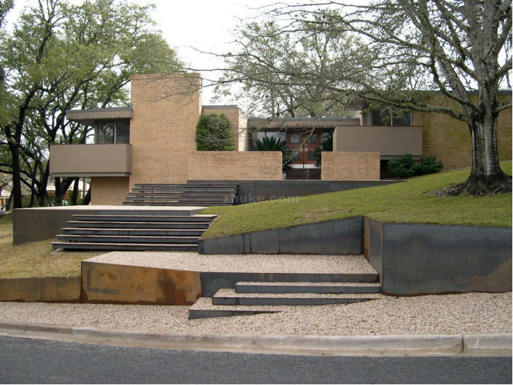 现代庭院里的创意景墙_腾讯新闻