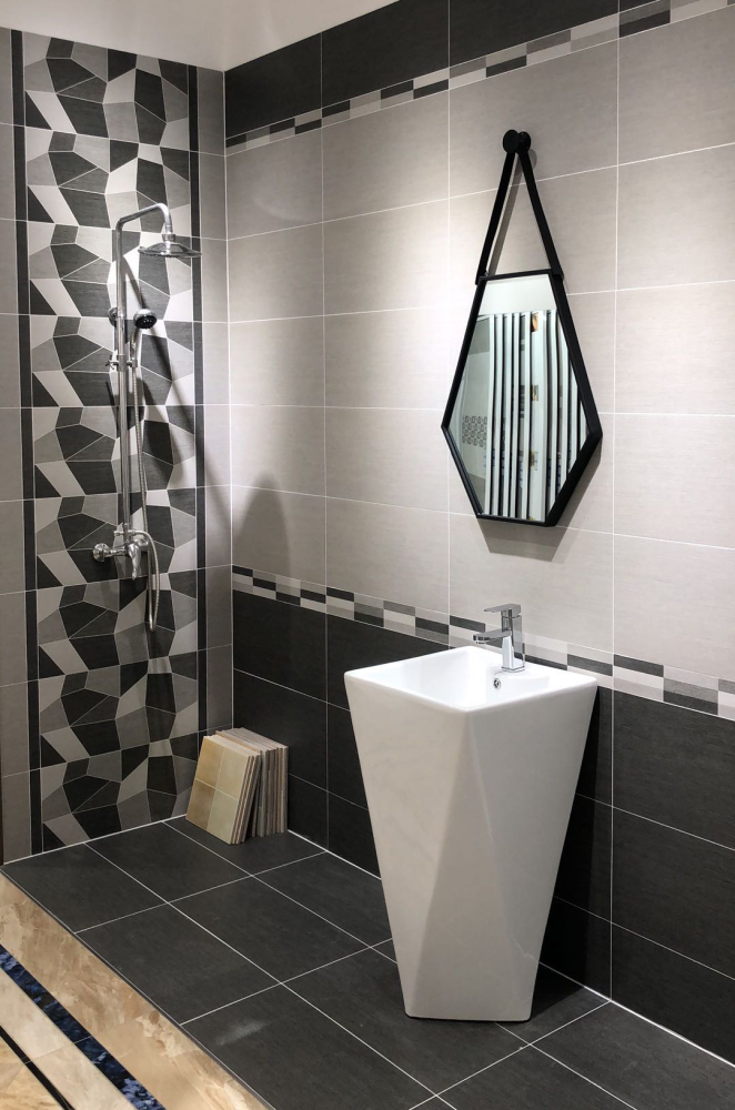 又不想卫生间看上去不精致的可以选用这款瓷砖!