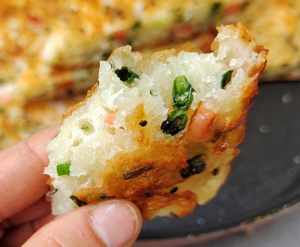 冬天,迷上了这懒人早餐饼,手不沾面,5分钟出锅,香软酥脆