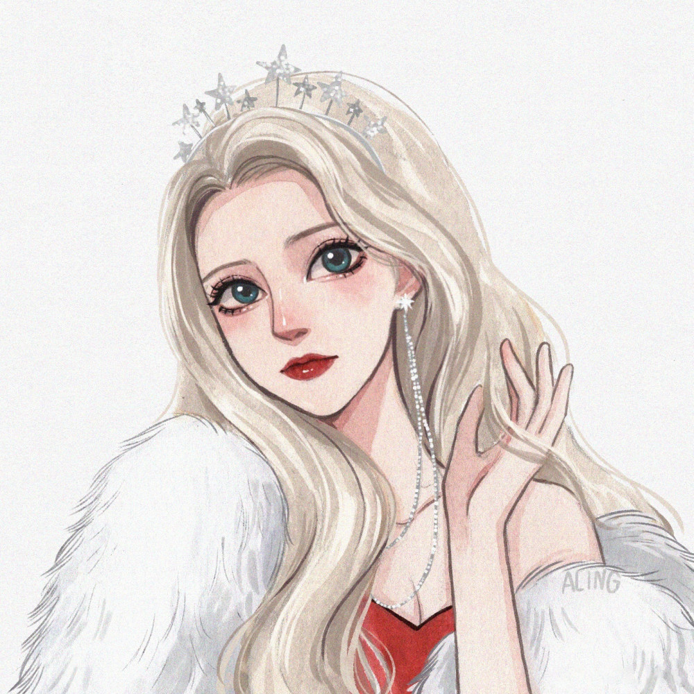 女生头像超美圣诞装迪士尼公主