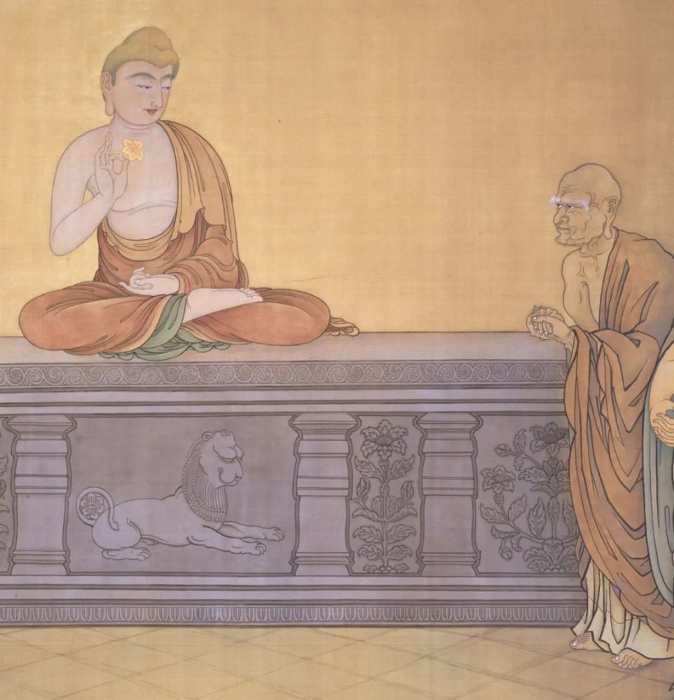 禅宗绘画拈花微笑图