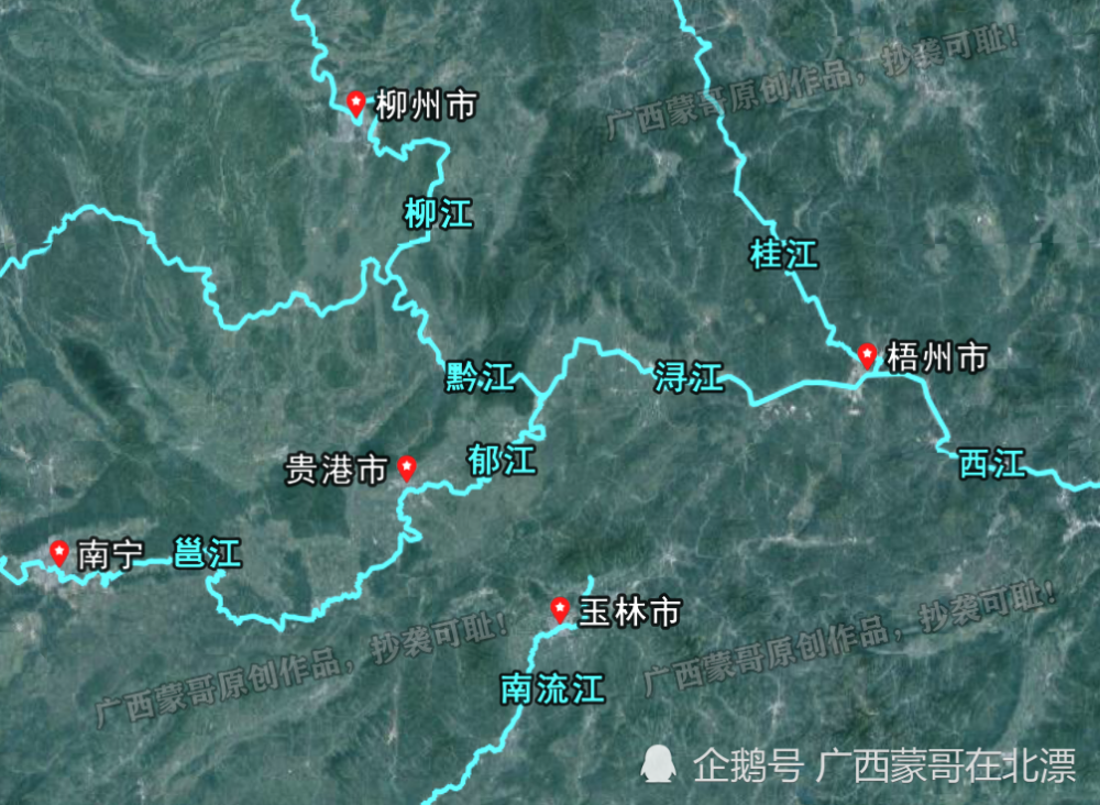 贵港境内有郁江,浔江,黔江交汇,贵港港更是华南地区最大的内河港口