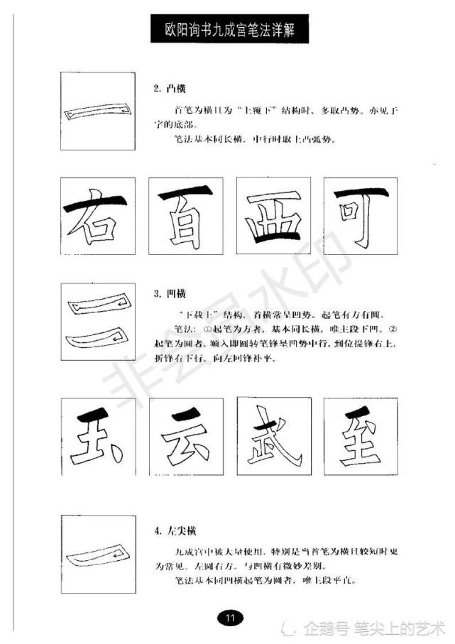 歐陽詢書九成宮筆法詳解