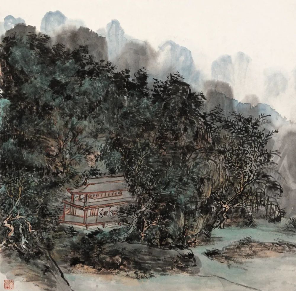 精品欣赏黄宾虹山水册页