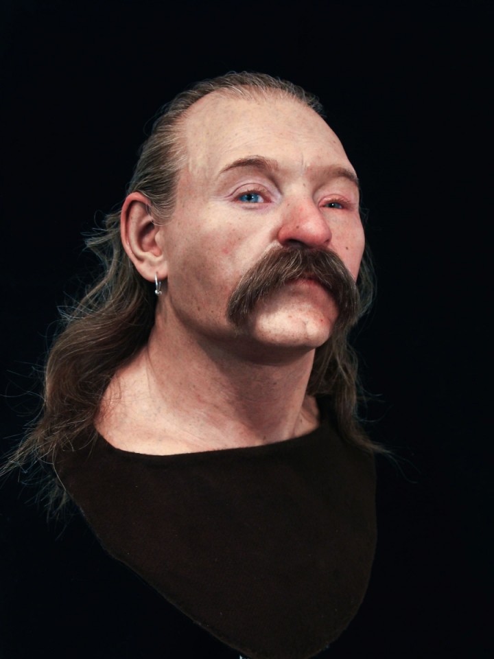 原型为1985年发现的化石stafford road man,生活于6世纪的撒克逊人