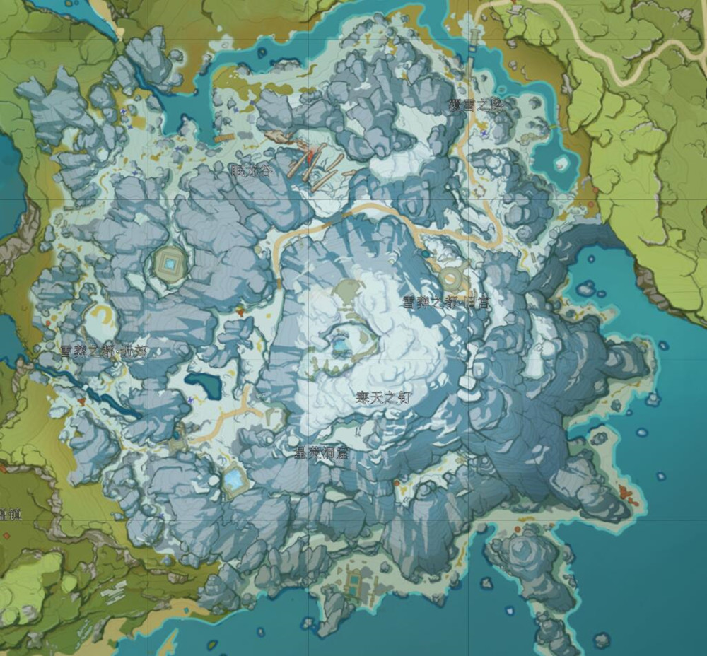 原神雪山地图是黑的图片