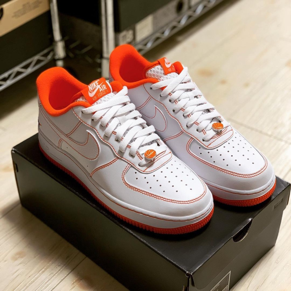 白橙af1nikeairforce1lowruckerpark