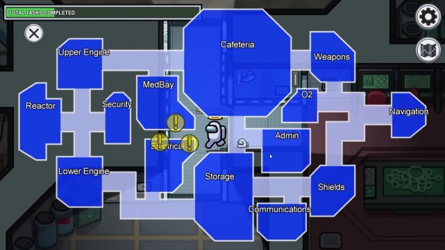 这款游戏之所以如此优秀,功臣之一是默认地图「宇宙飞船 skeld」.