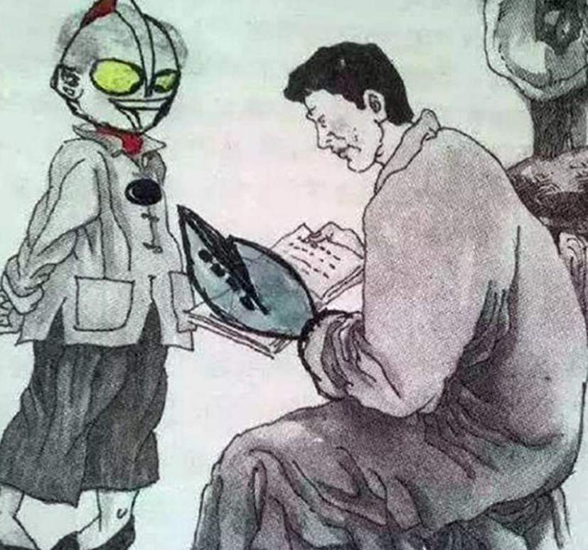 小学生课本涂鸦走红画风清奇脑洞大开网友美术界的未来
