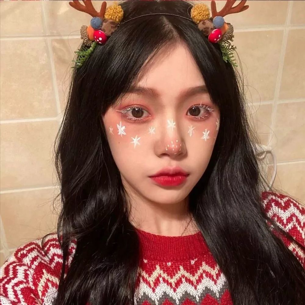 圣诞头像1225新一波圣诞ins可爱真人女生头像