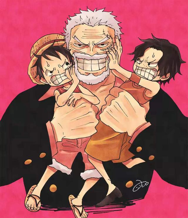 海贼王插画分享艾斯和萨博都是超级弟控老甚平像草帽团的家长