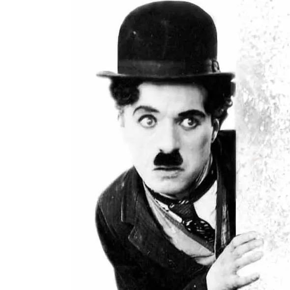 英国喜剧大师查尔斯·斯宾塞·卓别林漫像