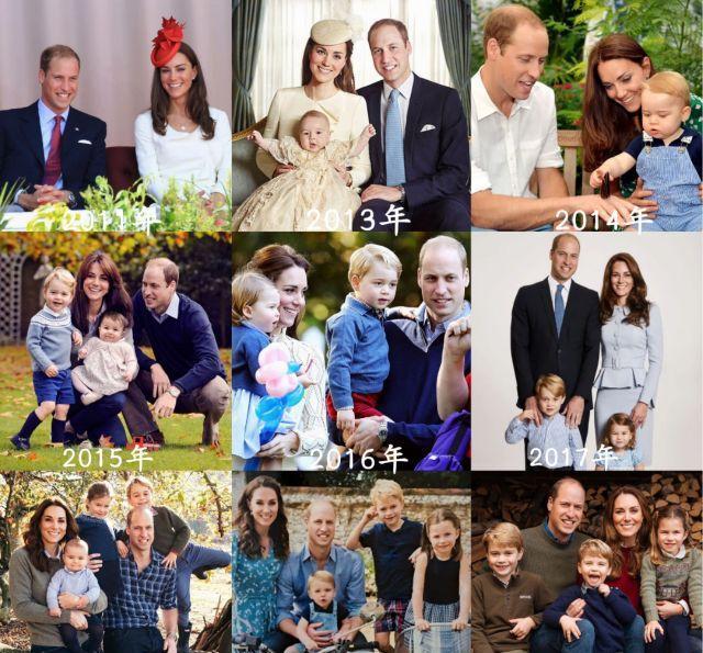 凯特梅根圣诞晒照大pk乔治路易蓝血贵族气质出众阿奇太寒酸