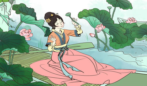 唐朝诗人的《采莲词》,富有生活气息,塑造少女吃苦耐劳的形象
