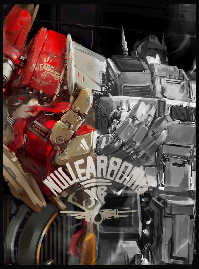 模玩控:油画风格高达插画,壁纸,头像都适合 - 油画风格插画 - 实验室