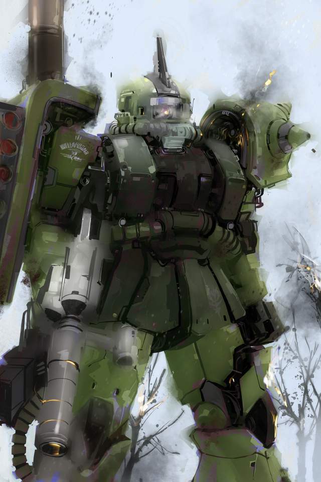 模玩控:油画风格高达插画,壁纸,头像都适合 - 油画风格插画 - 实验室