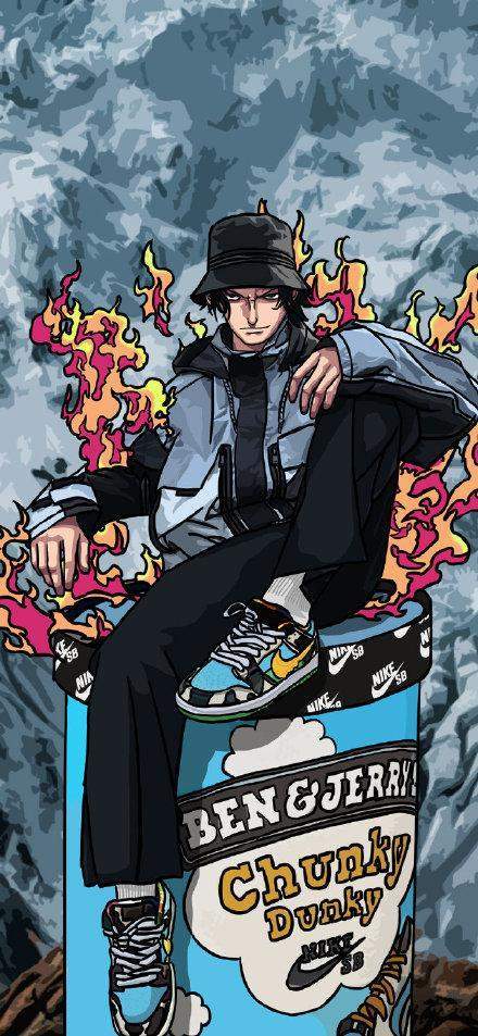 海贼王:时尚加特效,索隆黑色机车服玩自拍,路飞身穿潮牌开二档 - 路飞