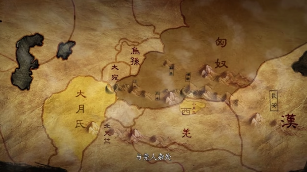 为此, 汉武帝心生一计:联手西域的月氏国,共同对抗匈奴.