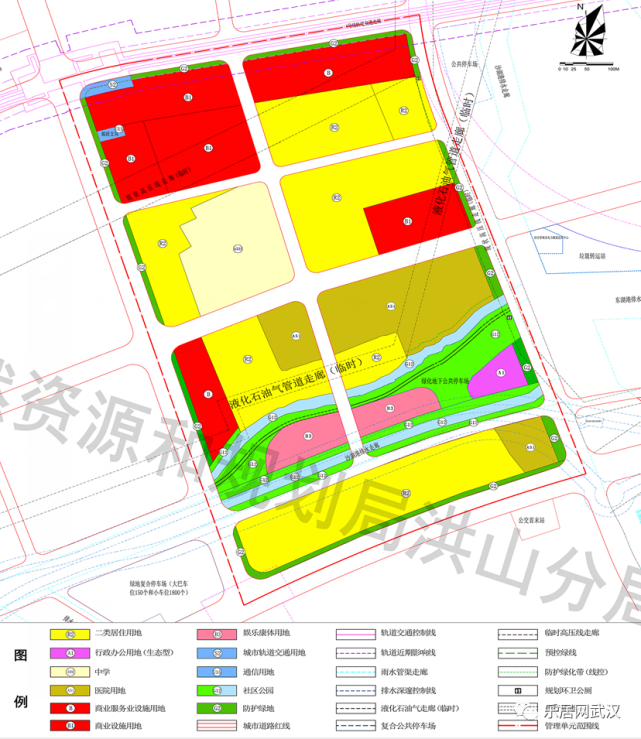 洪山區a080216片管理單元規劃局部用地調整|楊春湖|洪山區|武漢市中心