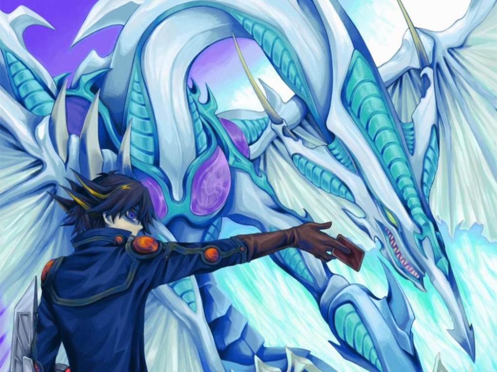 不动游星的王牌星尘龙手办登场