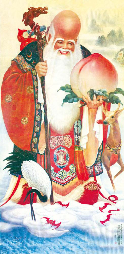 除了西方著名白胡子老爷爷和鹿的cp组合,我们国家也有一个大家熟悉的