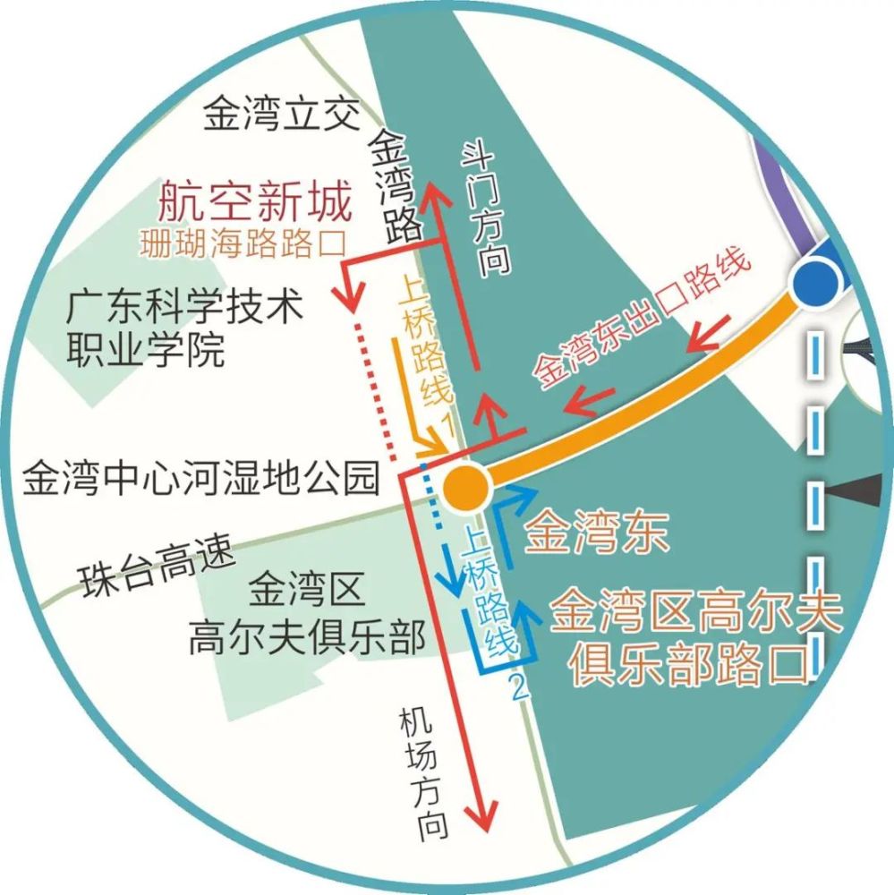 珠海洪鹤大桥详细路线图片